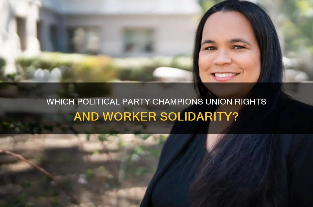 which political party support unions more