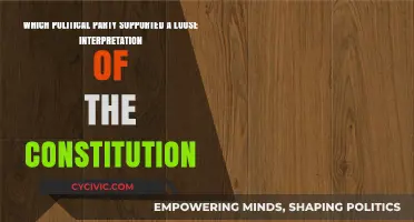 Loose Constructionists: The Political Party Behind Broad Constitutional Interpretation