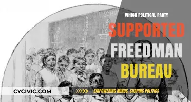 Which Political Party Championed the Freedman's Bureau Post-Civil War?