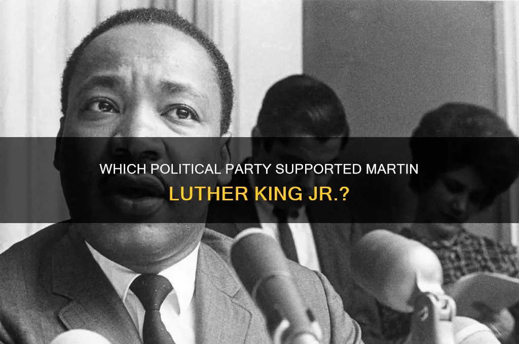 which political party supported martin luther king jr