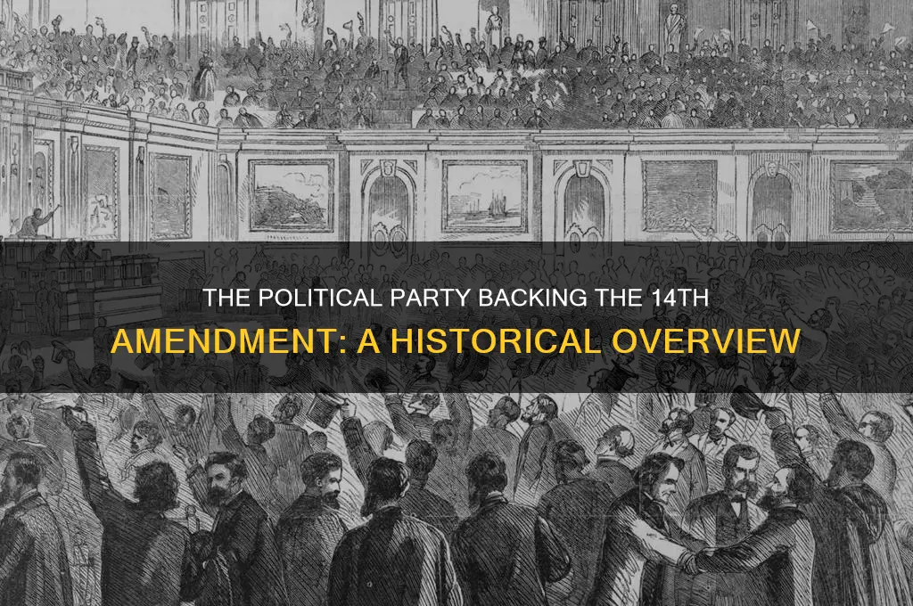which political party supported the 14th amendment