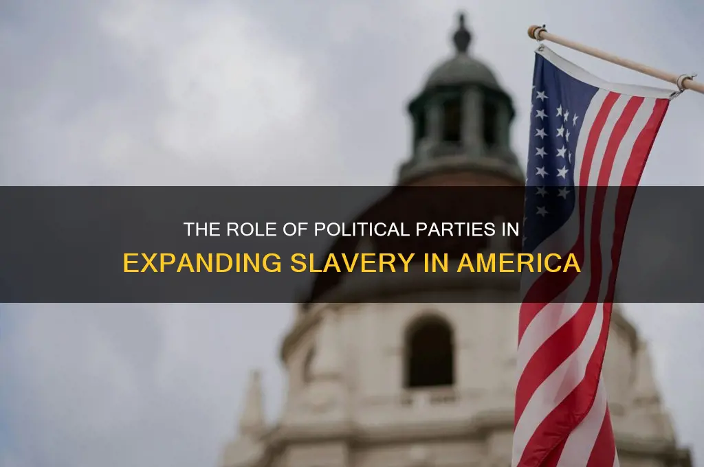 which political party supported the spread of slavery