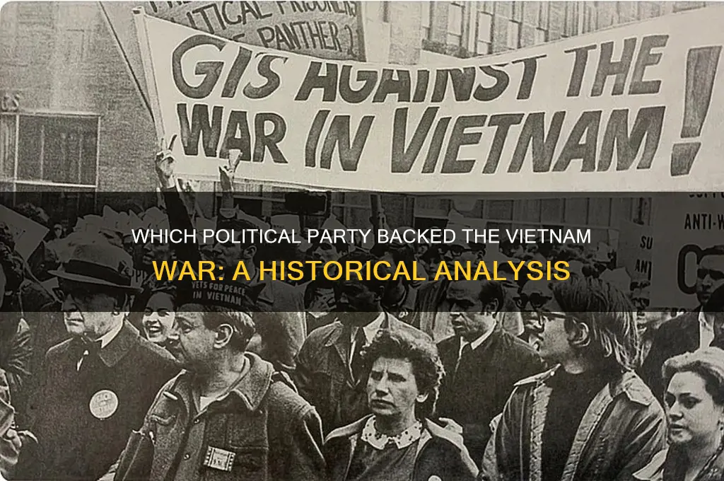 which political party supported the vietnam war