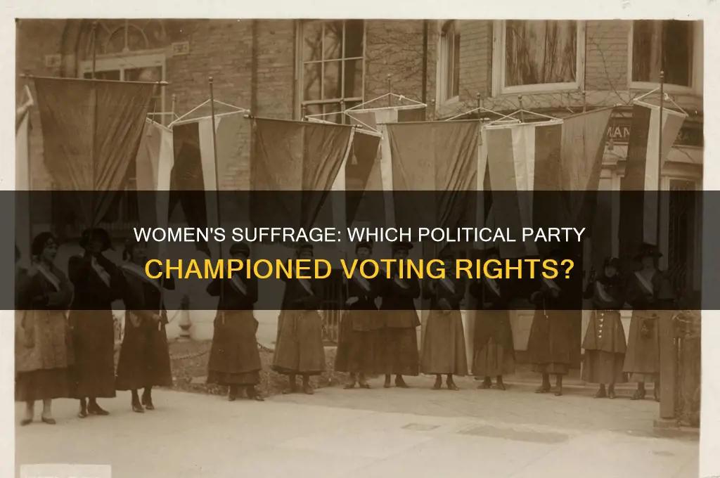 which political party supported women