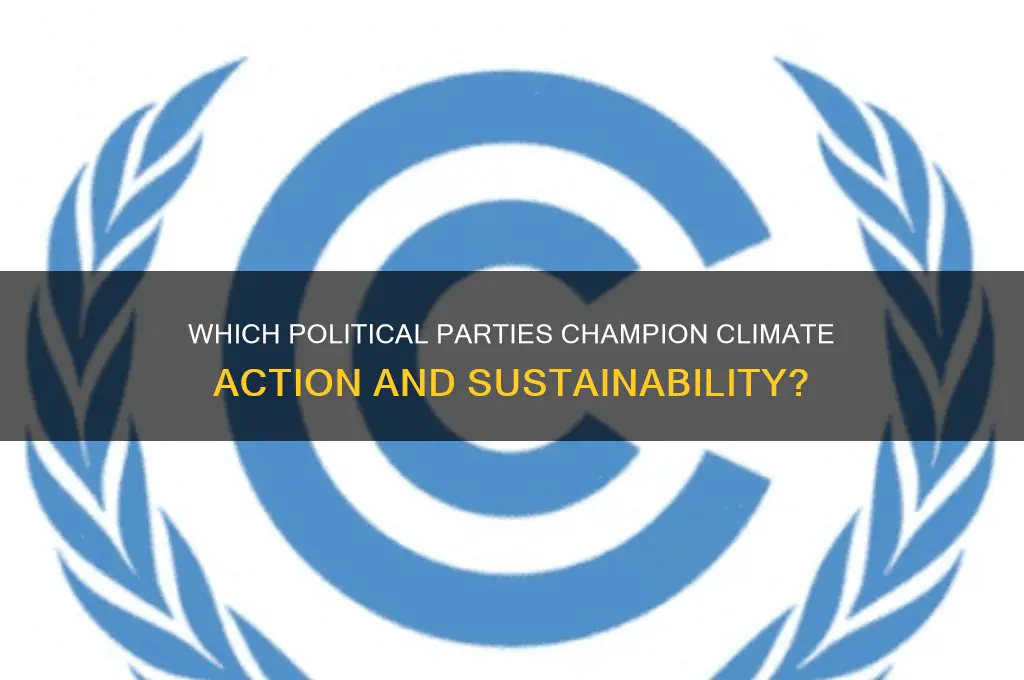 which political party supports climate change