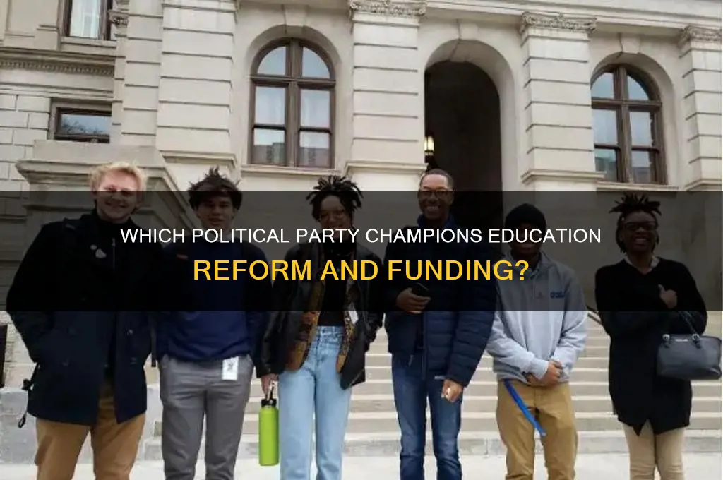 which political party supports education