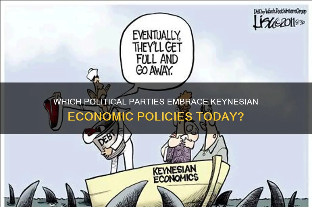 which political party supports keynesian economics