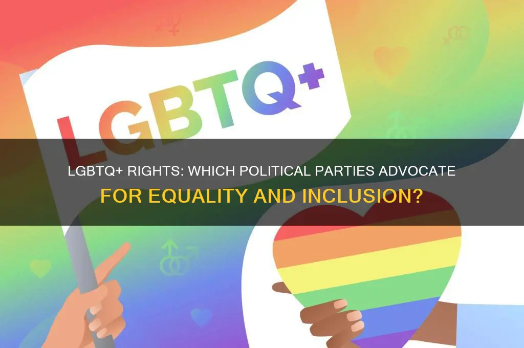 which political party supports lgbtq