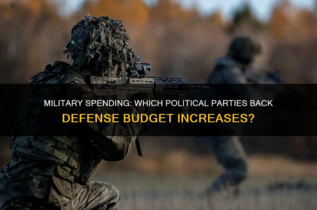 which political party supports military spending