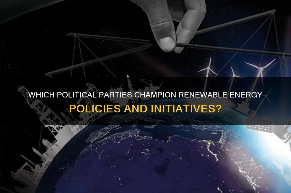 which political party supports renewable energy