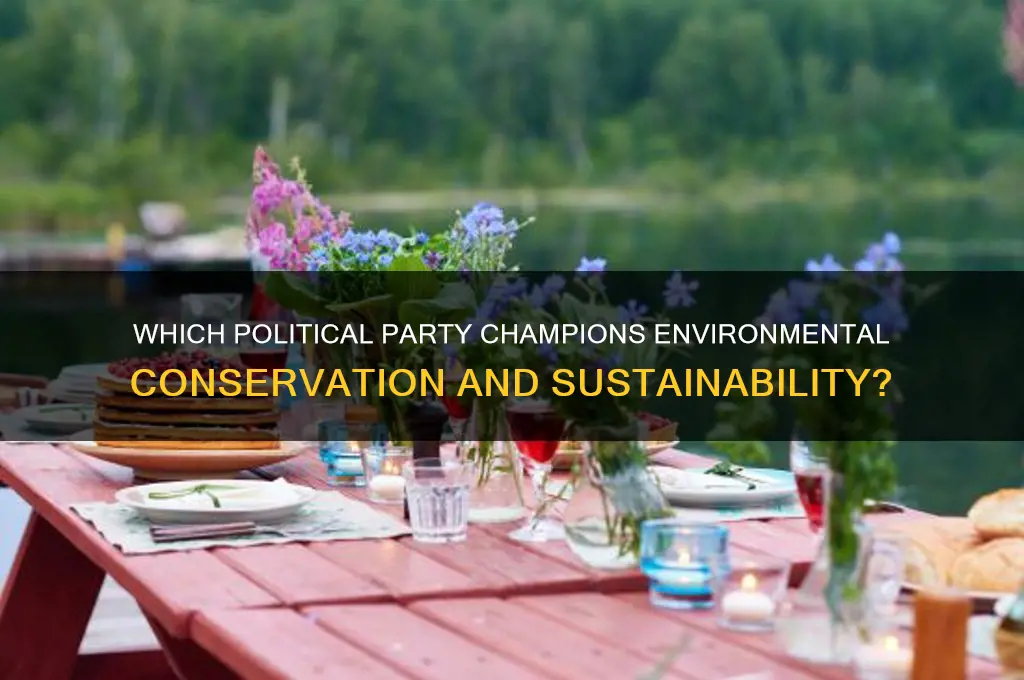 which political party supports saving the environment