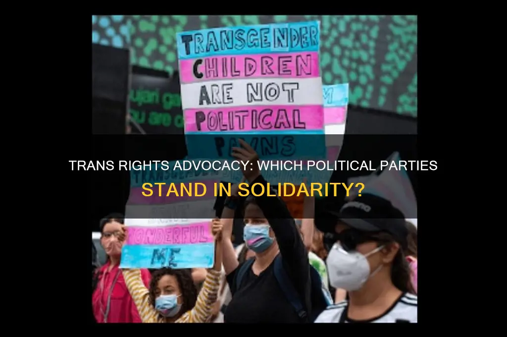 which political party supports trans rights