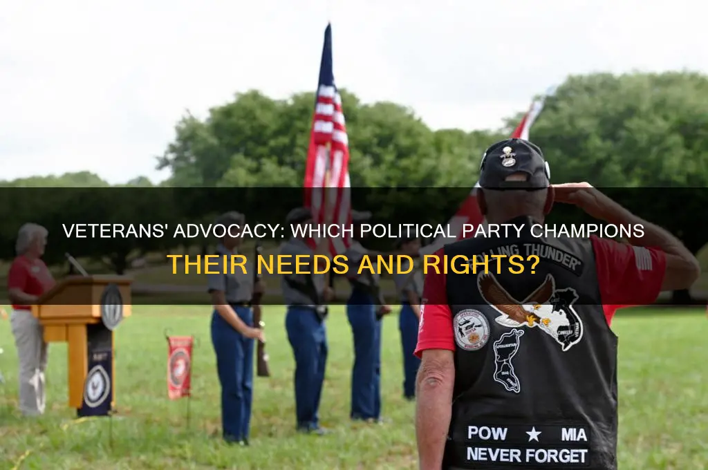 which political party supports veterans