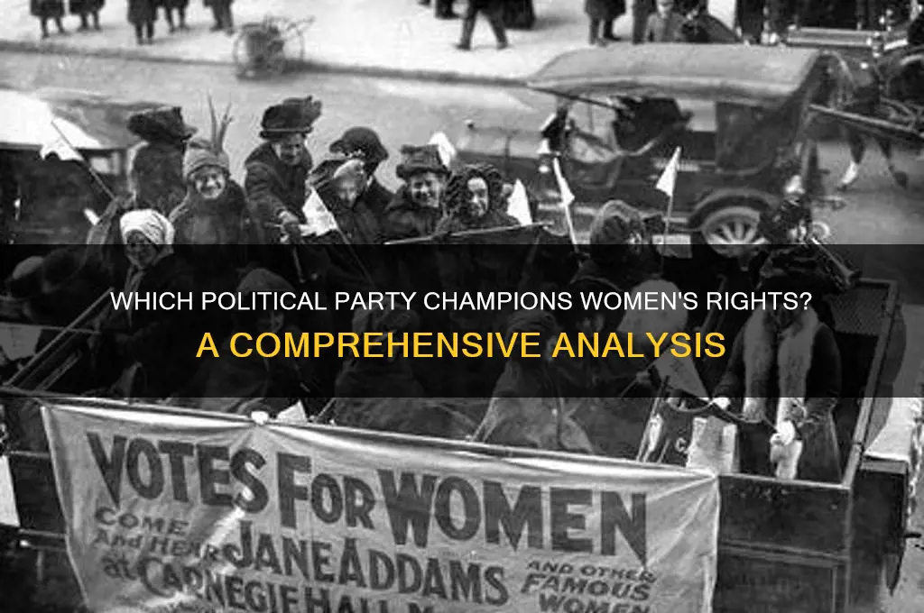 which political party supports women