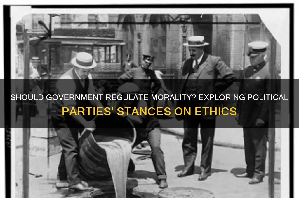 which political party thinks government should regulate morality