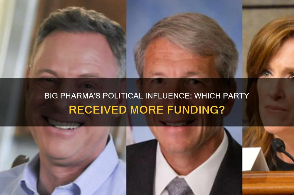 which political party took more from big pharms