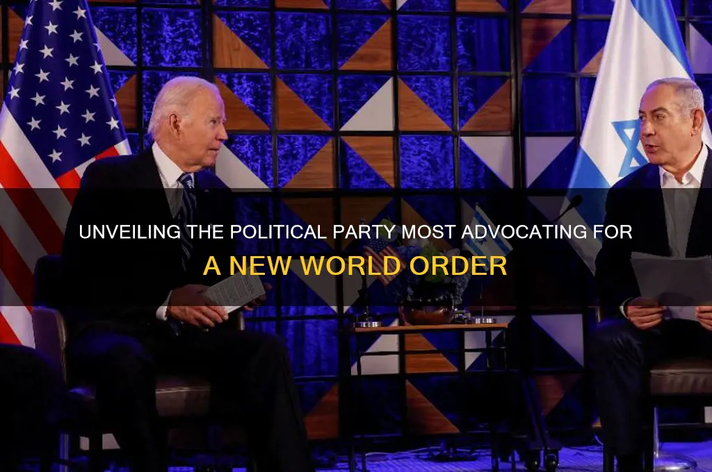 which political party touts wants new world order the most