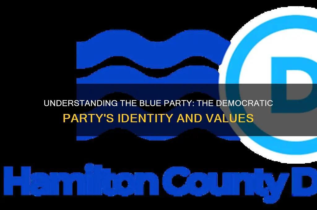 which political party us blue