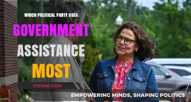Government Assistance Usage: Which Political Party Relies on It Most?