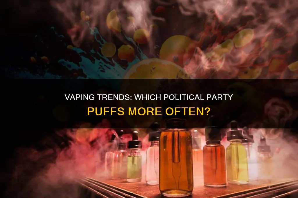 which political party vapes more