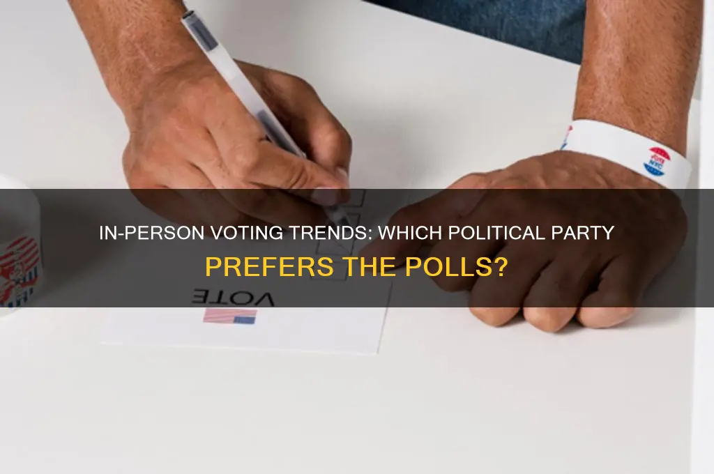 which political party votes in person