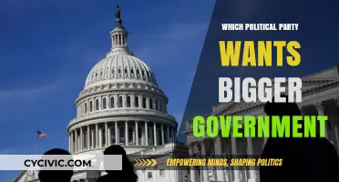 Which Political Party Advocates for Expanding Government Size and Role?