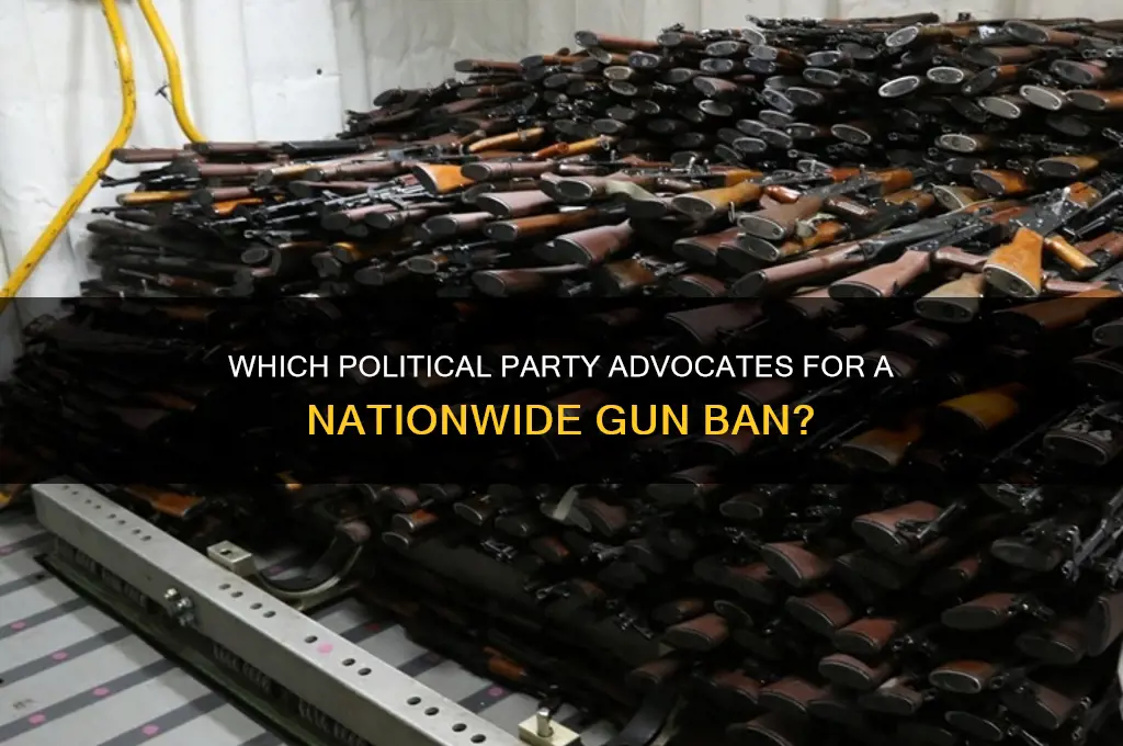 which political party wants to ban guns