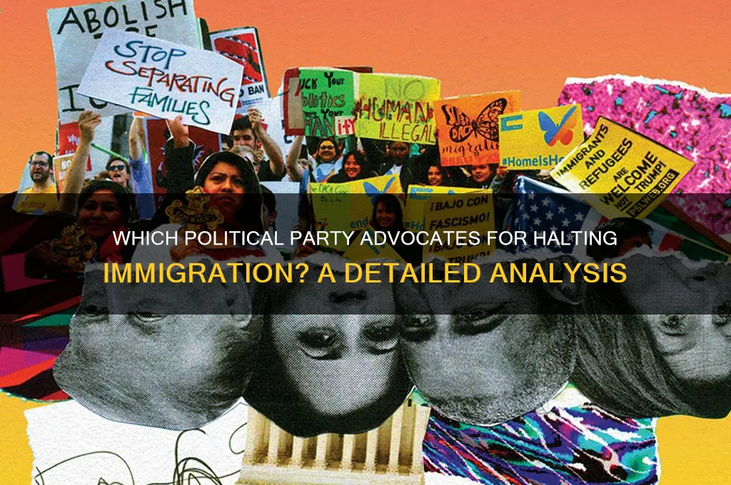 which political party wants to stop immigration