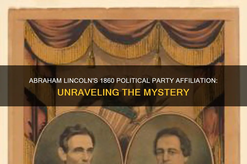 which political party was abraham lincoln in 1860