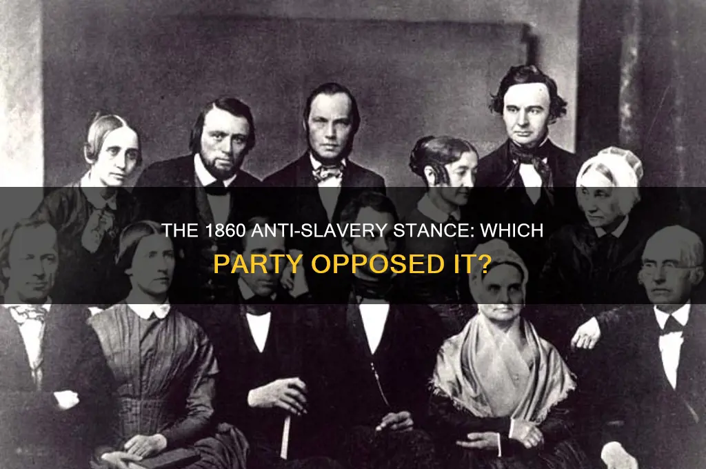 which political party was against slavery 1860