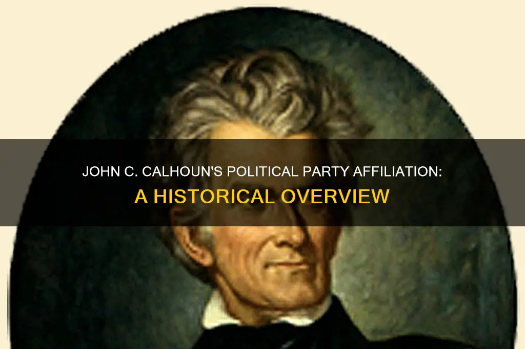 which political party was calhoun