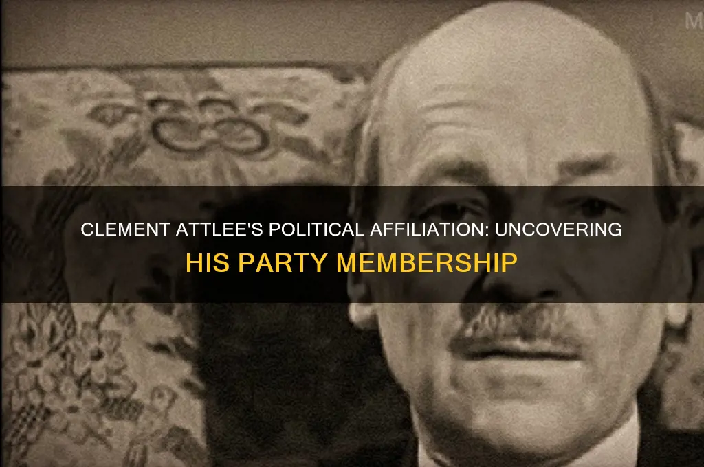 which political party was clement attlee a member of