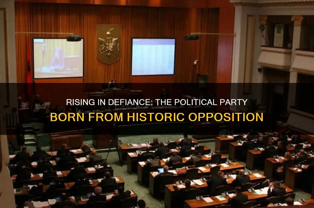 which political party was formed in opposition to these events