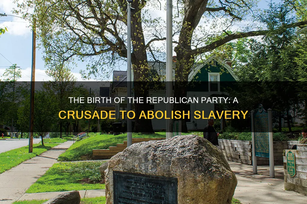 which political party was formed to end slavery