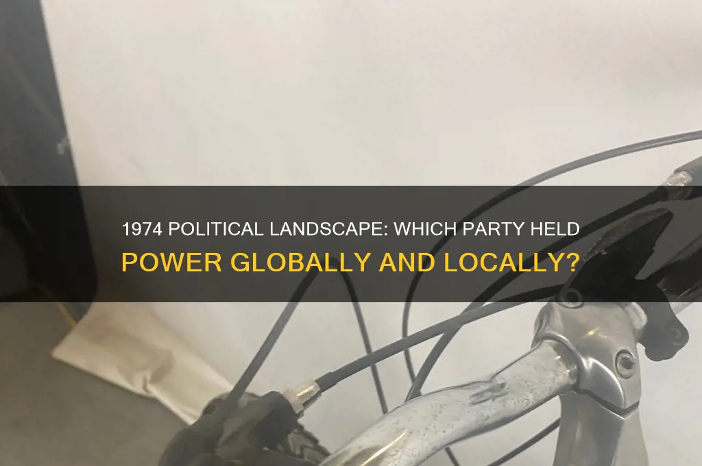 which political party was in power in 1974