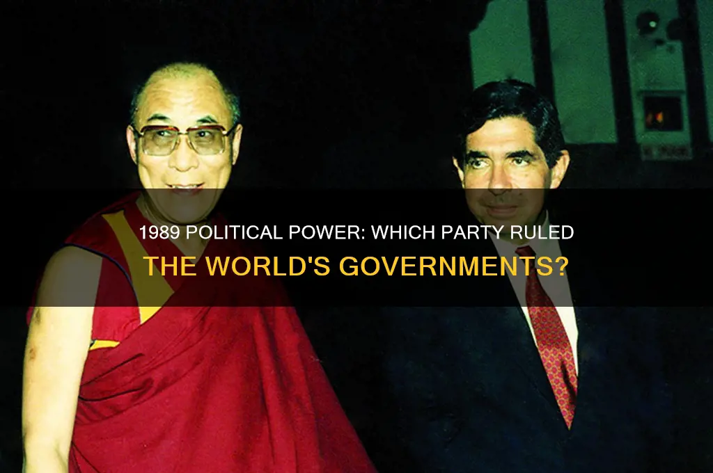 which political party was in power in 1989