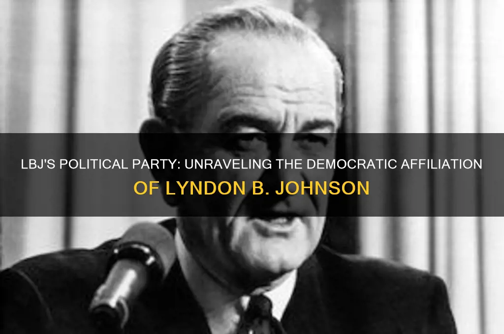which political party was lbj