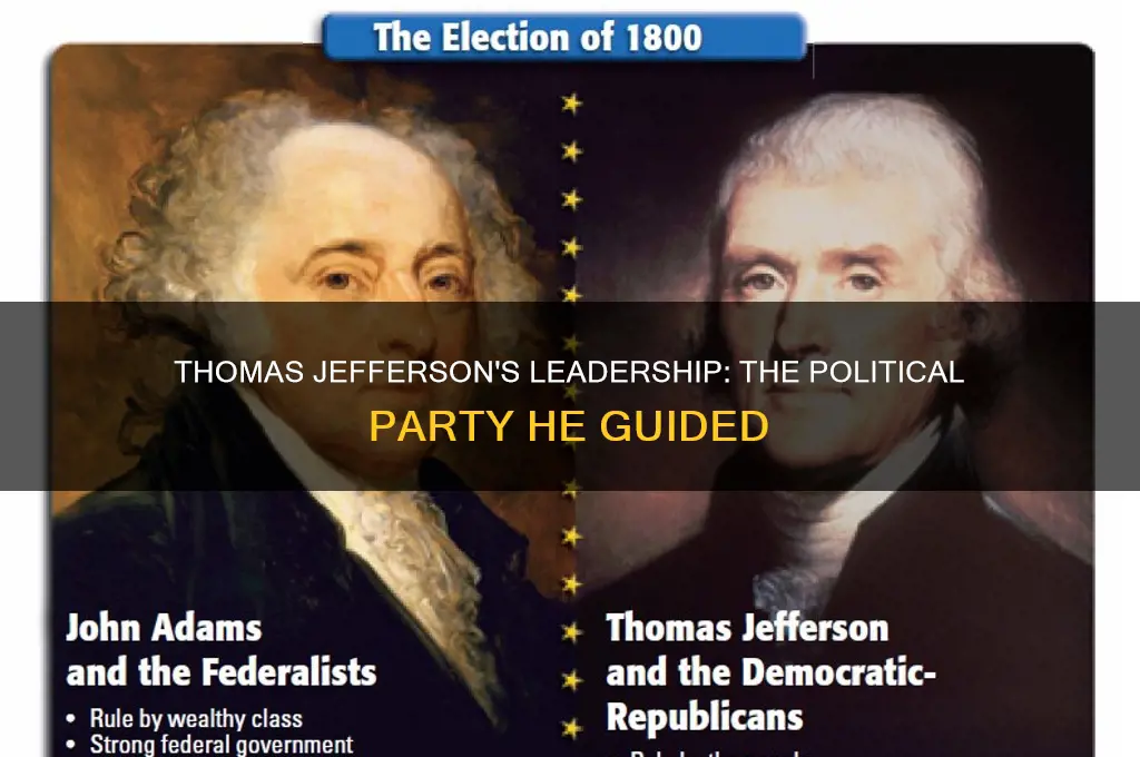 which political party was led by thomas jefferson