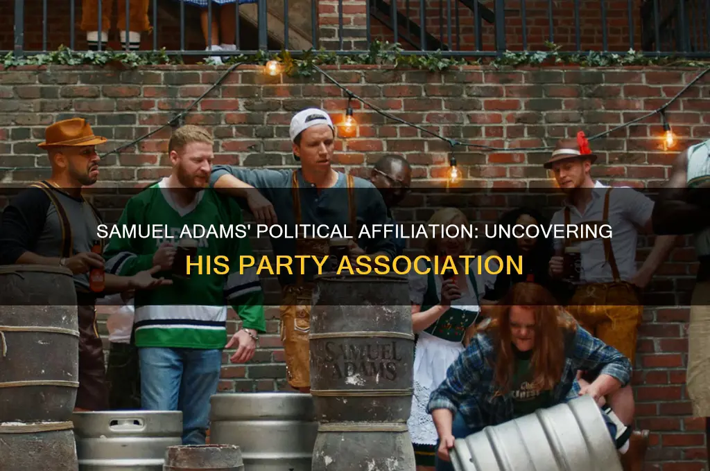 which political party was samuel adams associated with