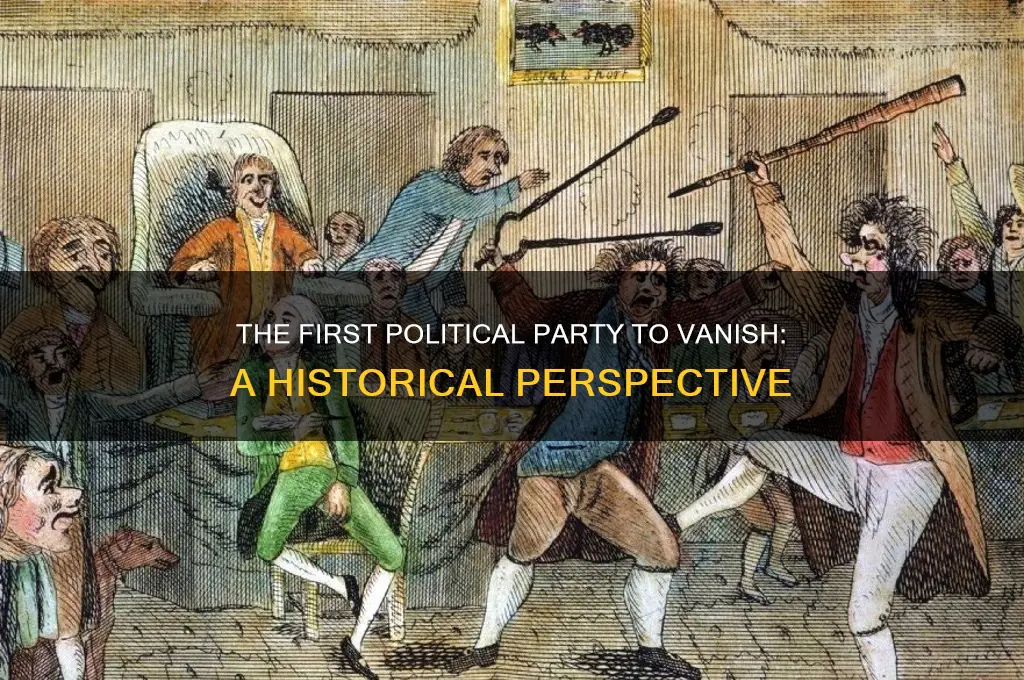 which political party was the first to disappear