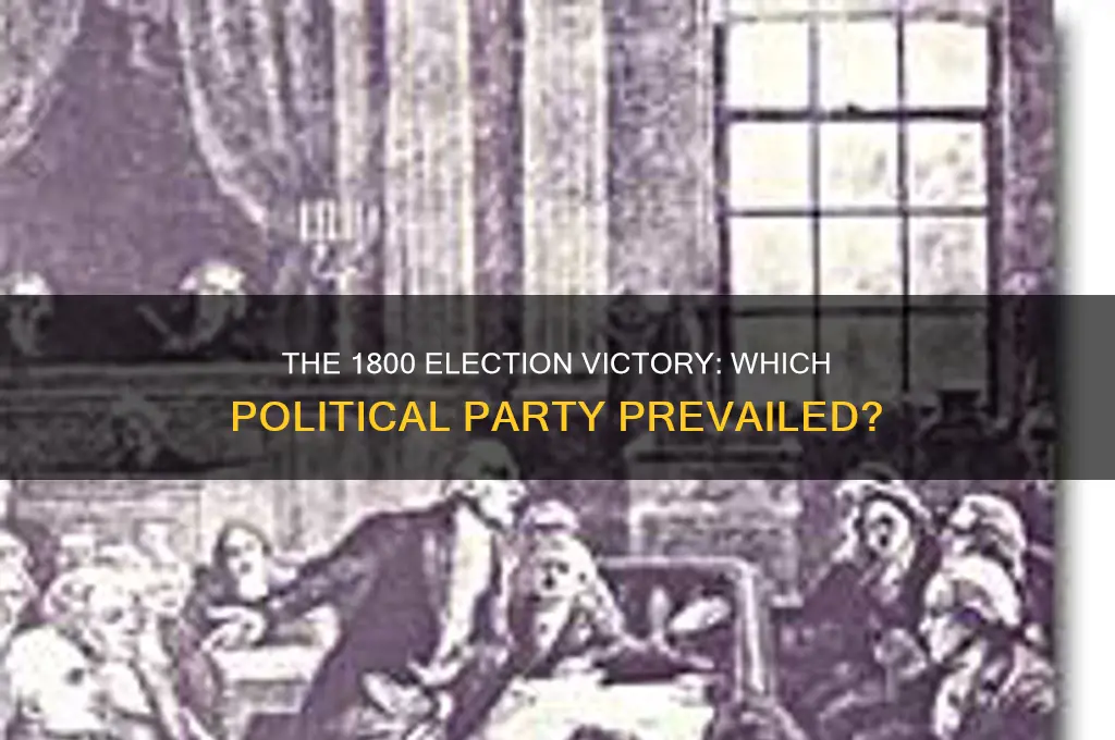 which political party was ultimately victorious in the 1800 election