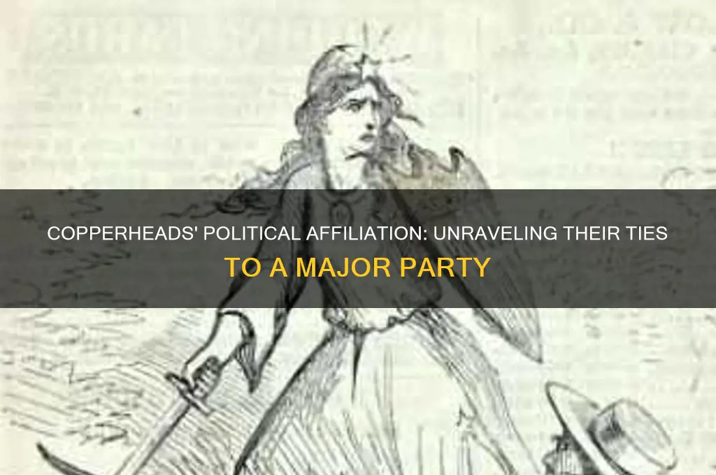 which political party were the copperheads part of