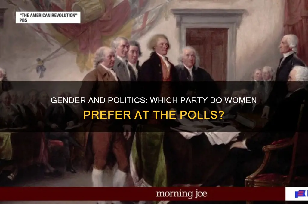 which political party women are more likely to vote for