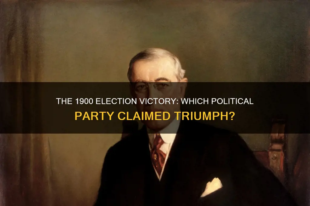 which political party won the 1900 election