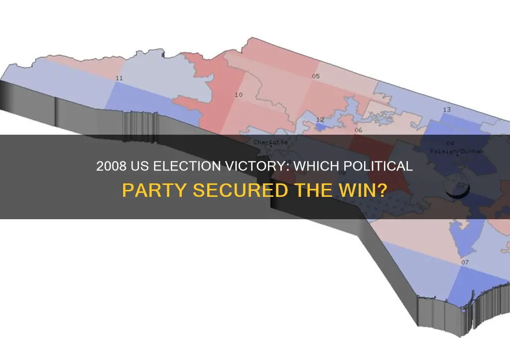 which political party won the 2008 election