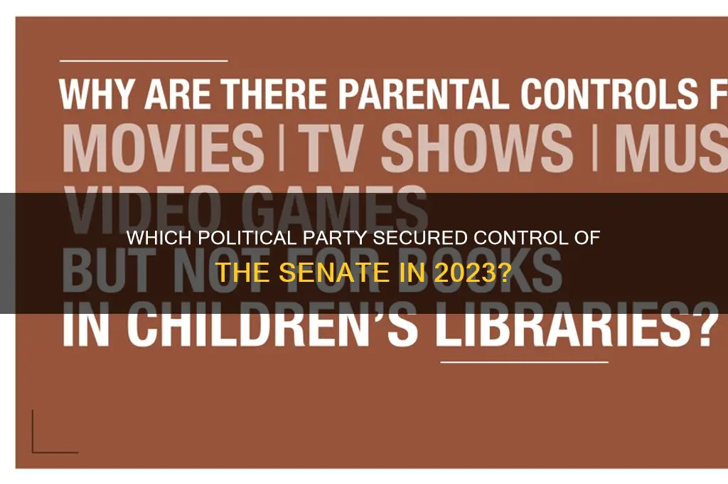 which political party won the senate