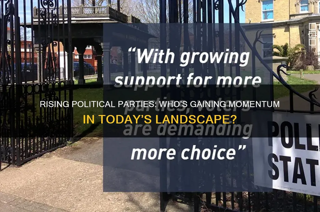 which political partys are growning