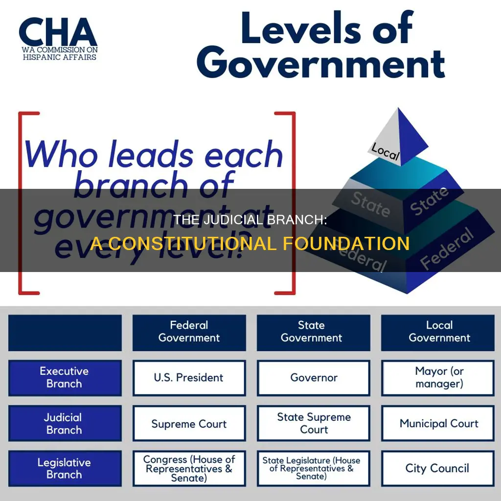 which portion of the constitution establishes the judicial branch