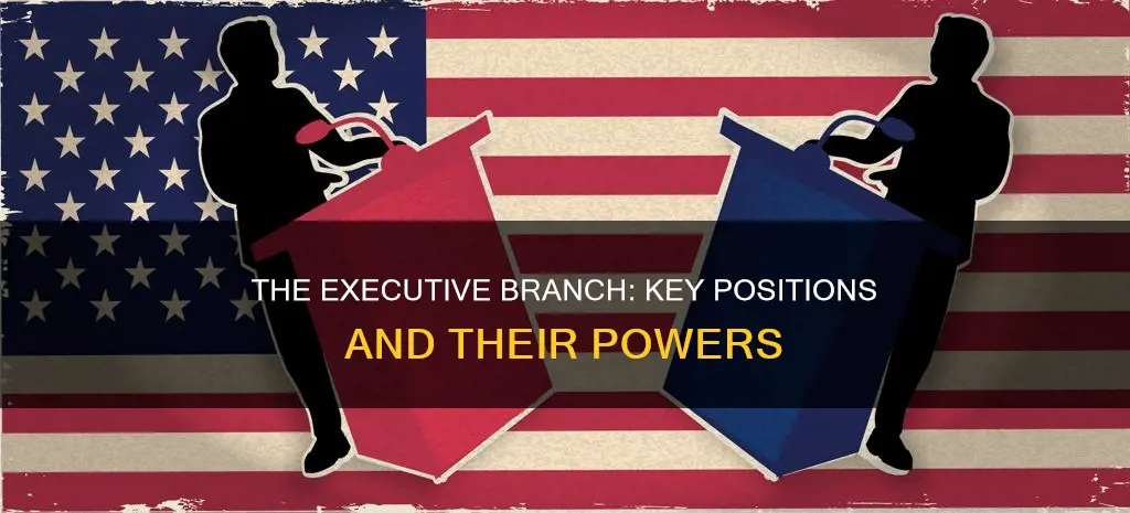 which positions are a part of the executive branch