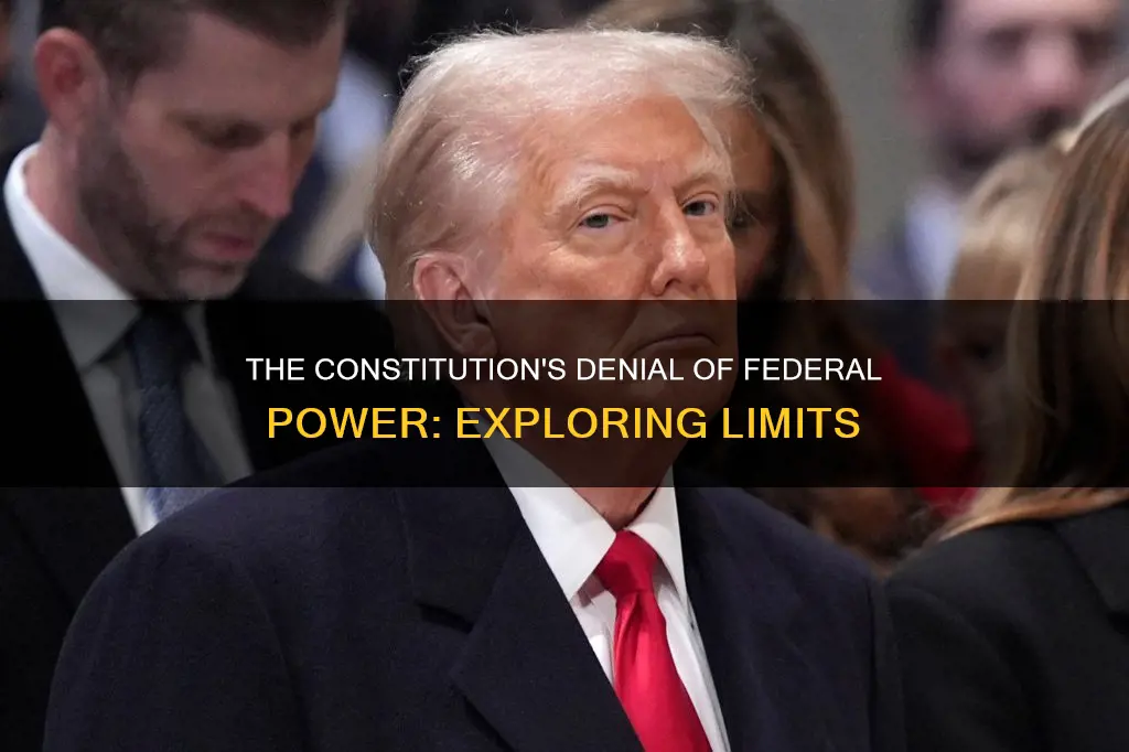 which power does the constitution specifically deny to the federal